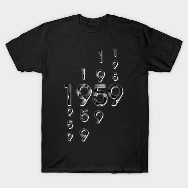 Année de naissance 1959 T-Shirt by Cartsandra B